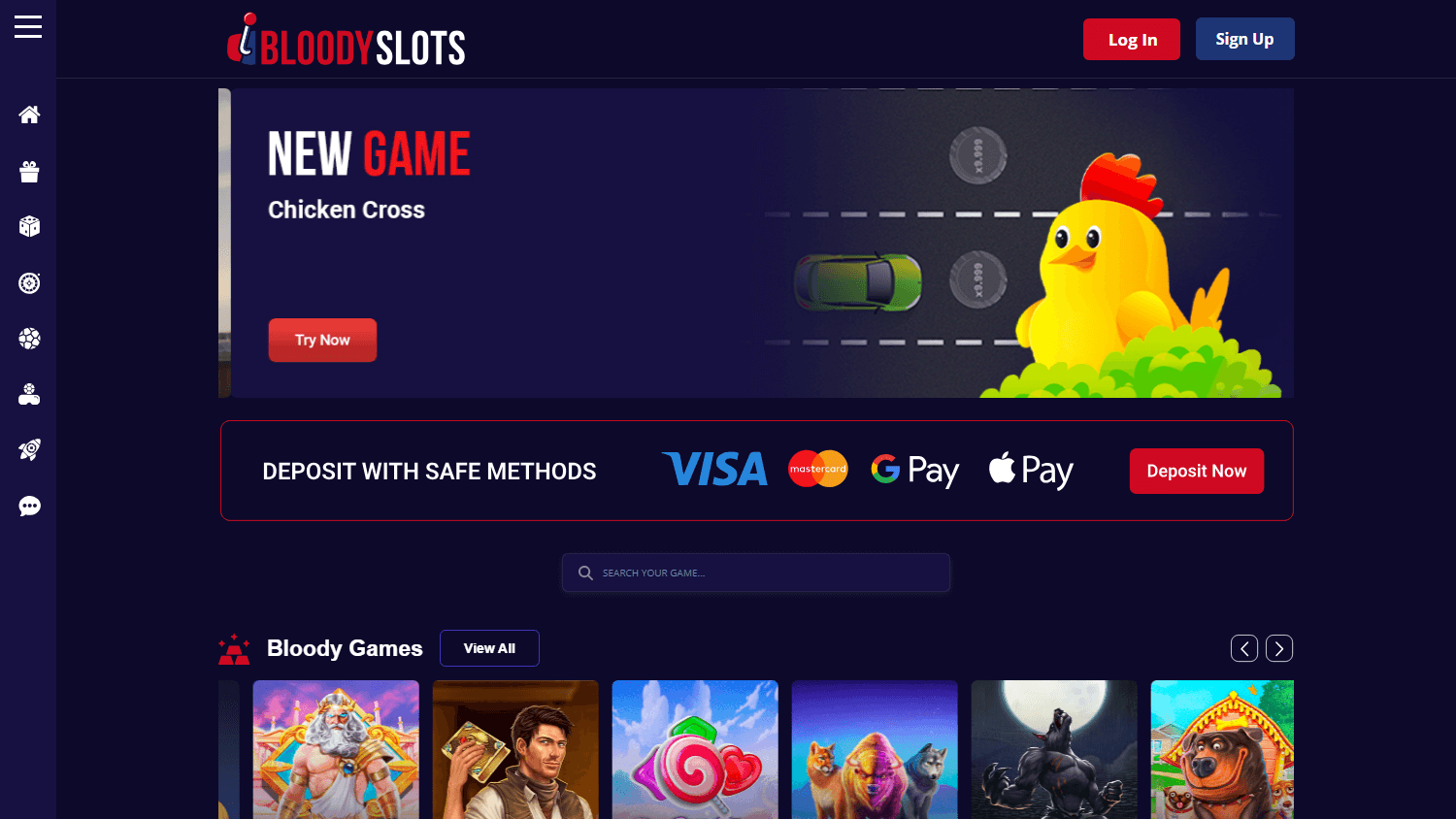 Bloody Slots Homepage
