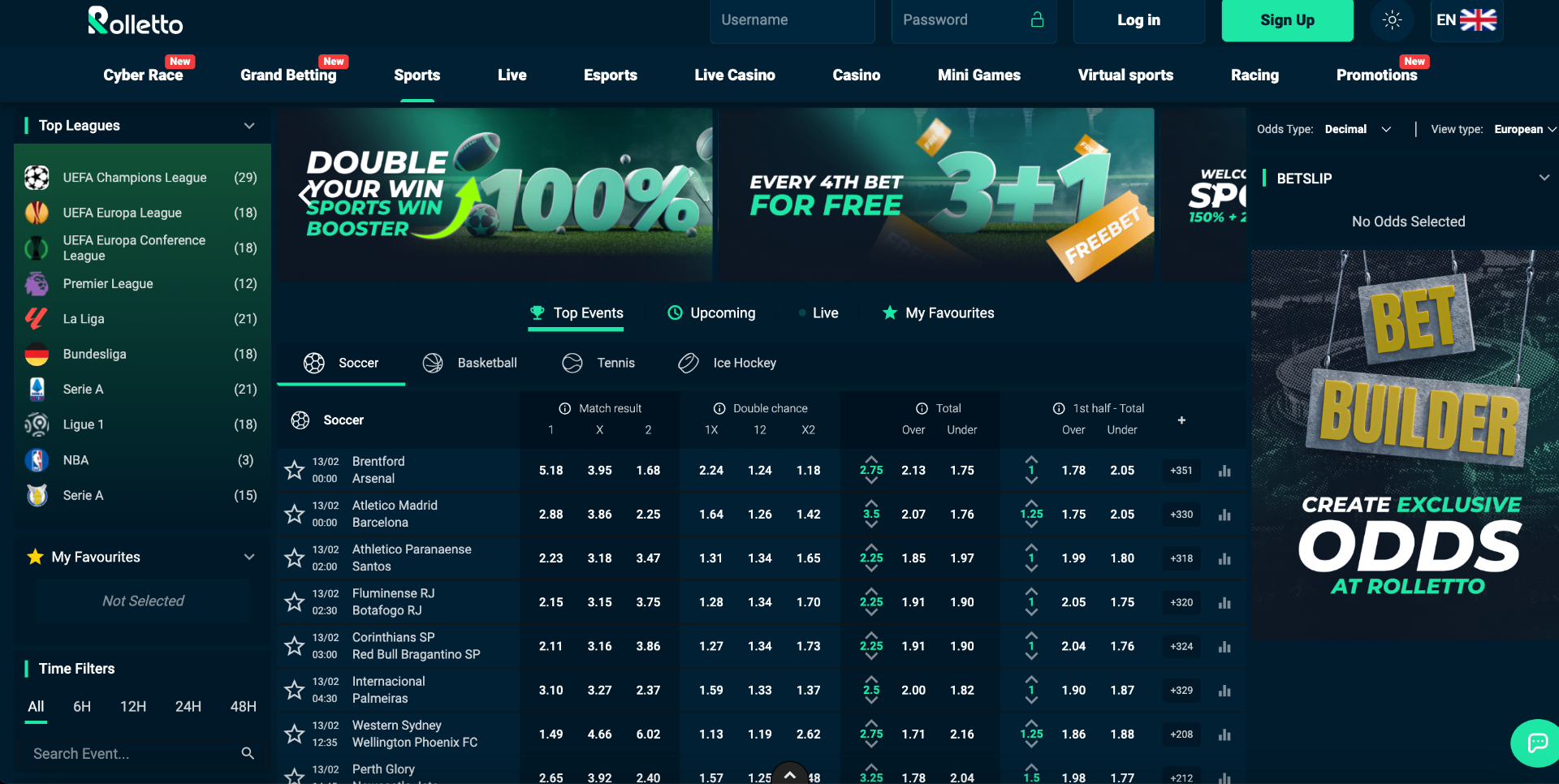 Rolletto Sportsbook